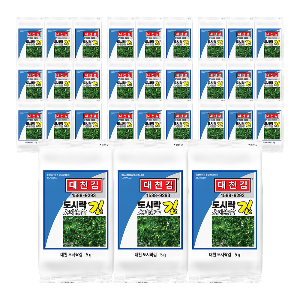 대천김 도시락김 5g × 30봉
