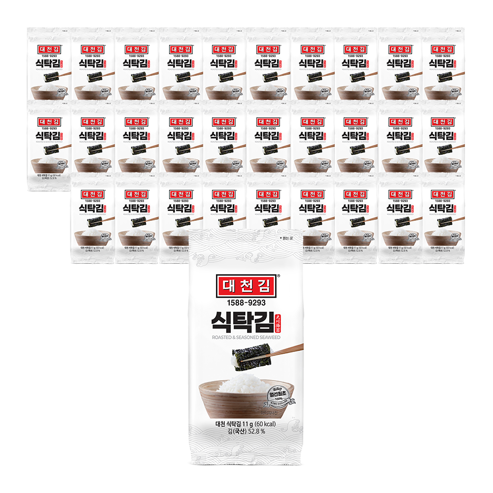 대천김 미니 식탁김 11g × 30봉