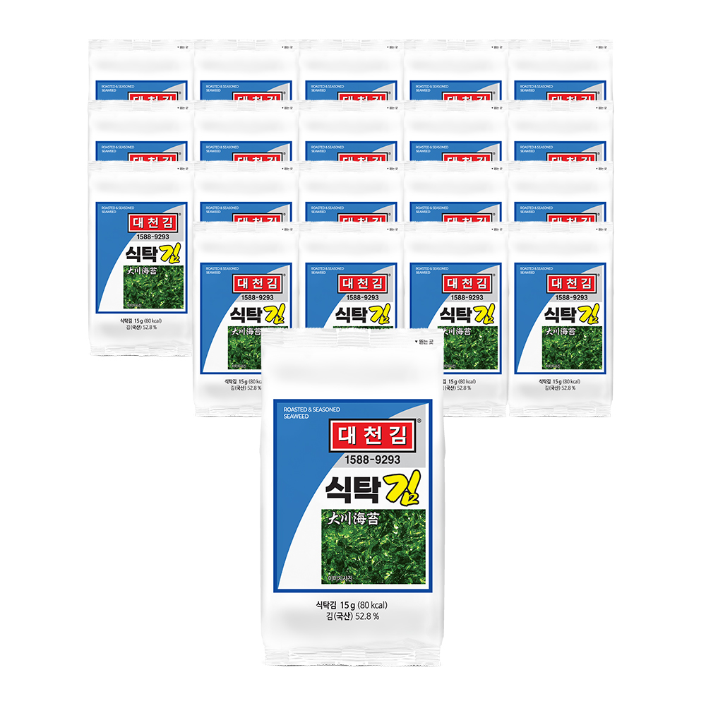 대천김 식탁김 15g × 20봉