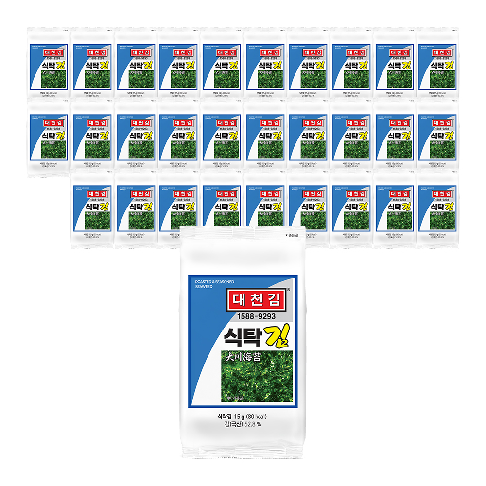 대천김 식탁김 15g × 30봉
