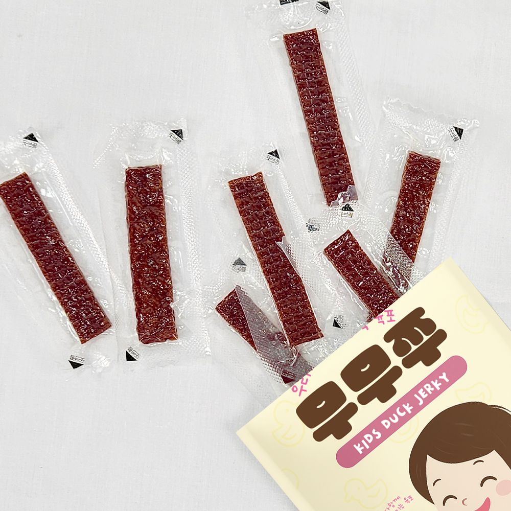아기 육포 오리 어린이 단백질 간식 무항생제 무무쭈