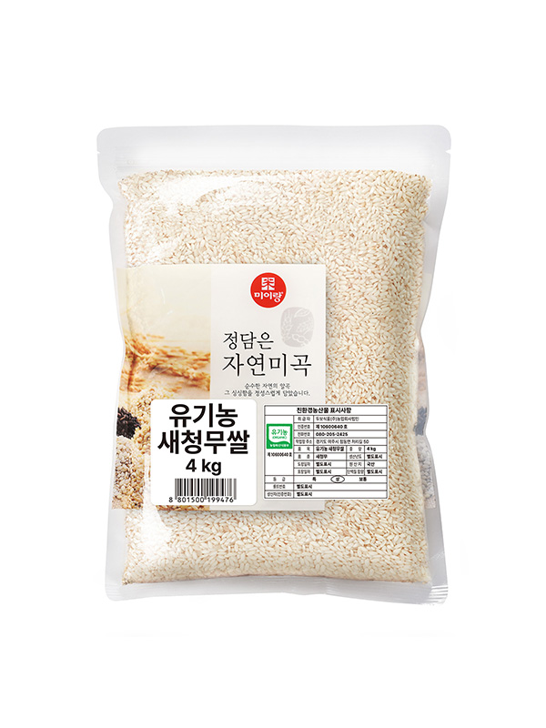 [25년산] 미이랑 유기농 백미 (4kg/새청무)
