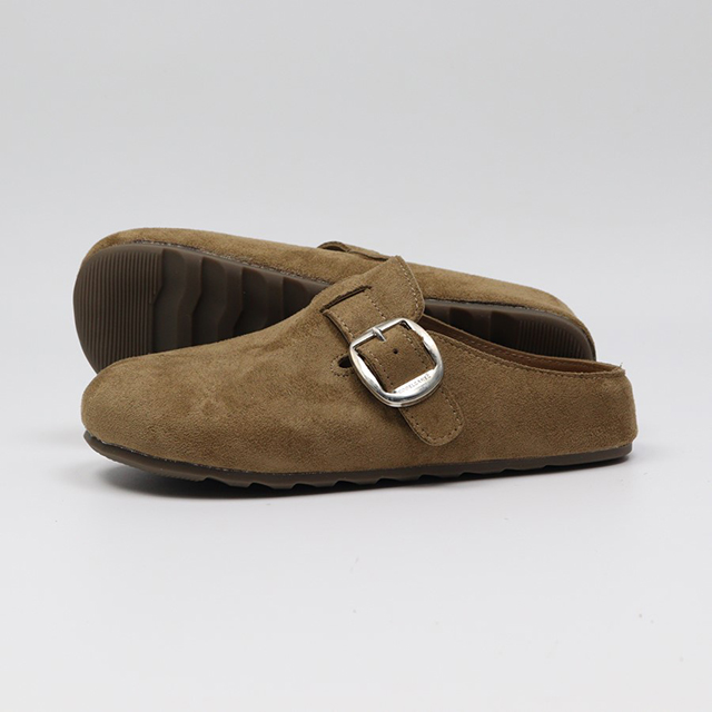 데즈 심플 둥근코 스웨이드 버클 블로퍼 2cm