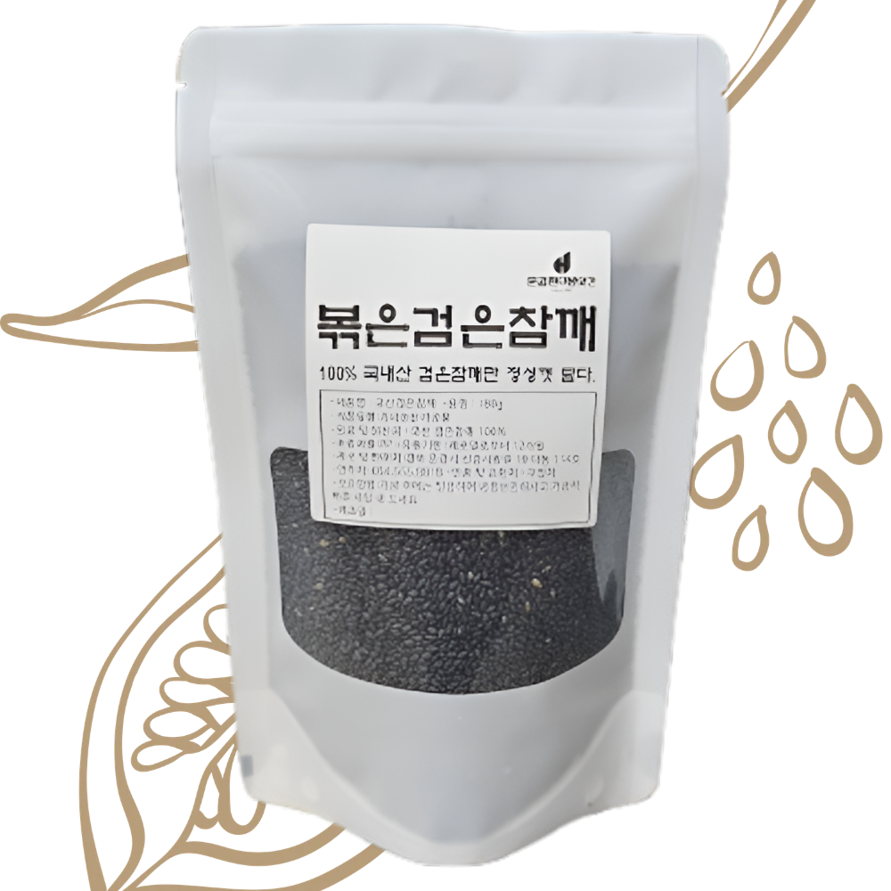 100% 국산 볶은 검은 참깨 200g