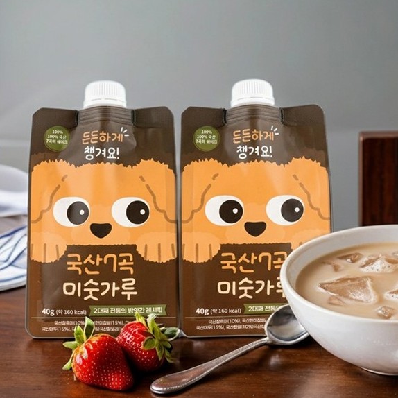 100% 국산 7곡 미숫가루 스파우트파우치 40gX10팩