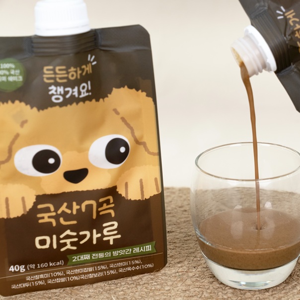 100% 국산 7곡 미숫가루 스파우트파우치 40gX10팩