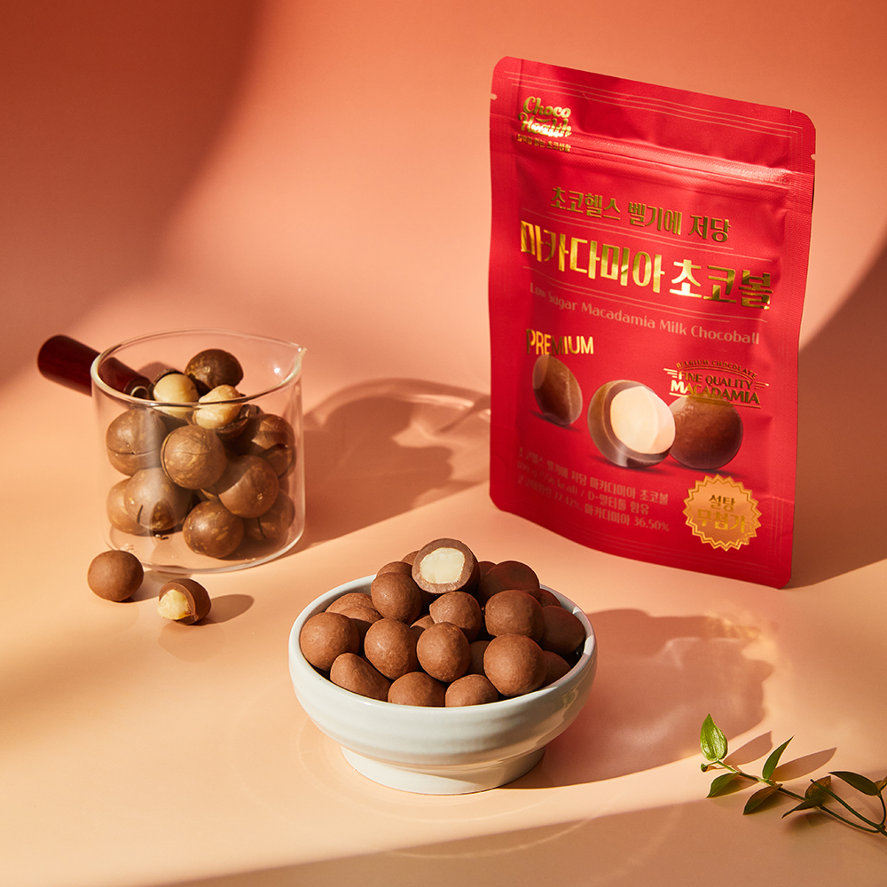 [입점특가] 초코헬스 벨기에 저당 마카다미아 초코볼 (100g) 대표이미지 섬네일