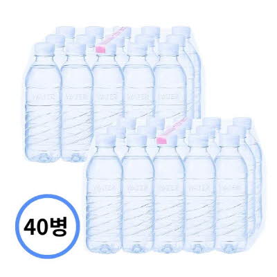 [에브리워터] 무라벨 생수 (500mlx40개/80개) 샘물