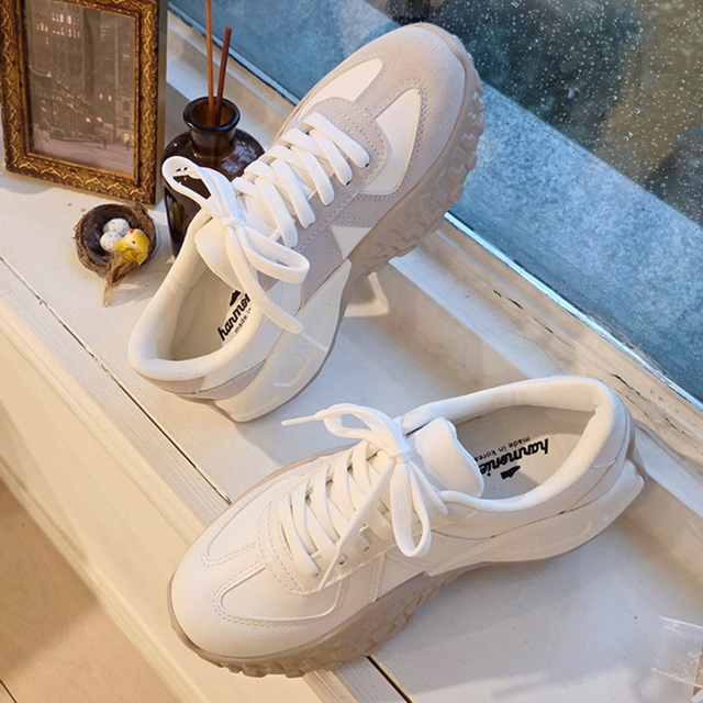 버트 국산 독일군 패턴 키높이 통굽 스니커즈 7cm
