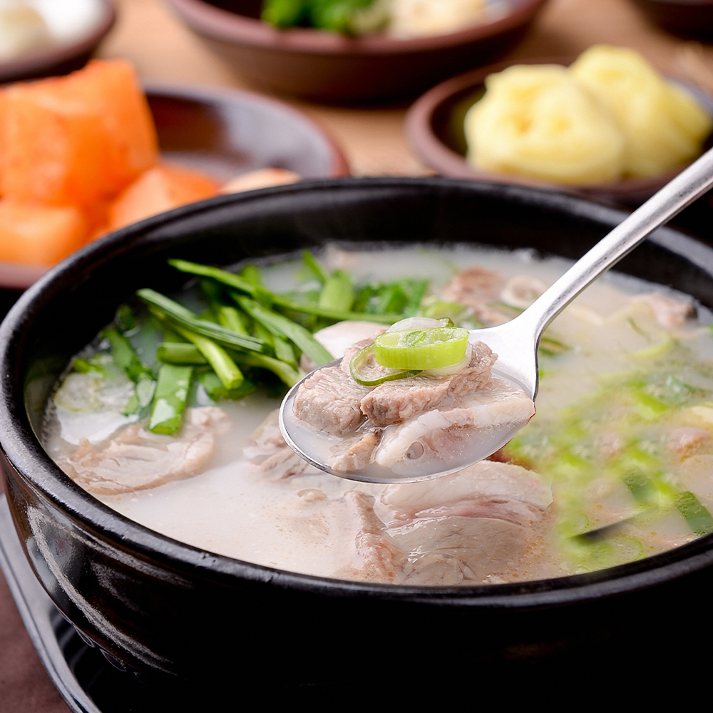 30년 정통 잡내 없이 깔끔한 문천식 부산 돼지국밥 600g 2팩 4팩 8팩