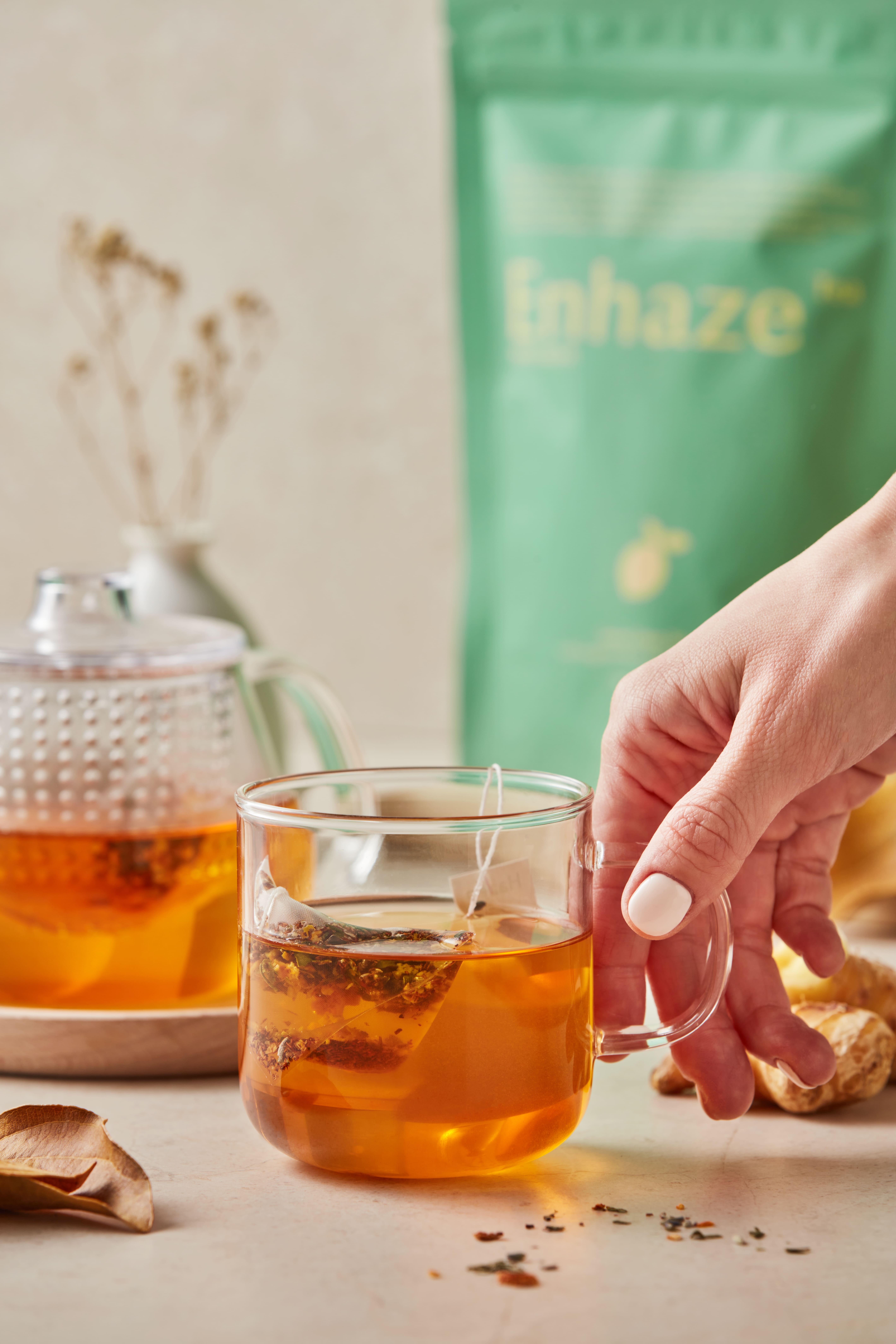 Enhaze 앤헤이즈 레몬진저티, 이너뷰티, 순환차, 무카페인차 1팩 대표이미지 섬네일