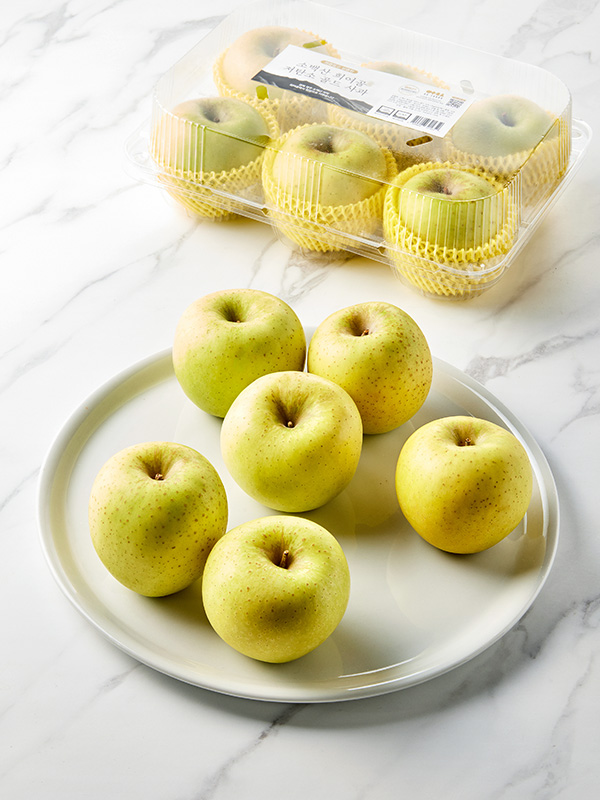 [선별사과]GAP소백산 희여골 저탄소 골드 사과 1.4kg(6입/팩)