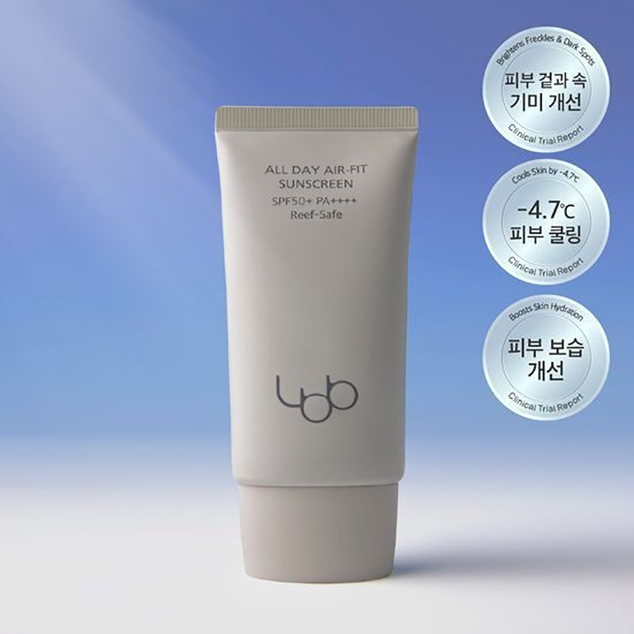 [올리브영 선케어]LBB 엘비비 선스크린 50ml SPF50+ PA++++ 선크림 올 데이 에어 핏 선크림 썬스크린 수분 진정 자외선차단제