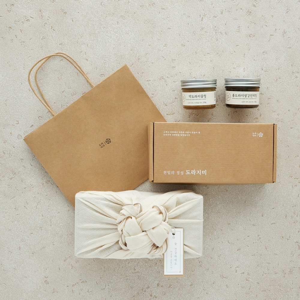 도라지미 도라지청 국산 약도라지청 미니청 2종 선물세트 300g