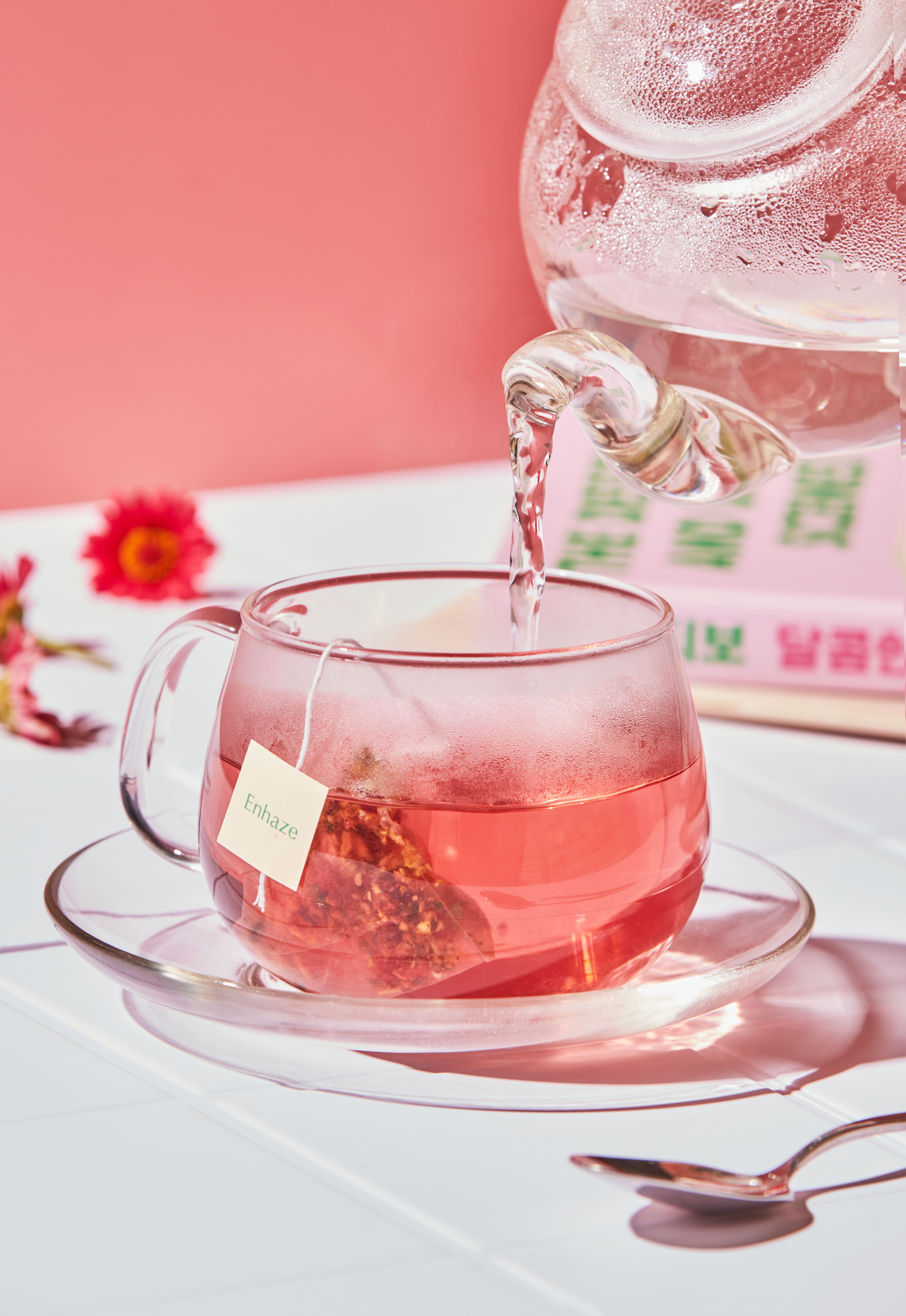 Enhaze 앤헤이즈 레드밸런스티, 식후 체내 당 조절, 돼지감자, 여주, 비트, 무카페인차 1팩