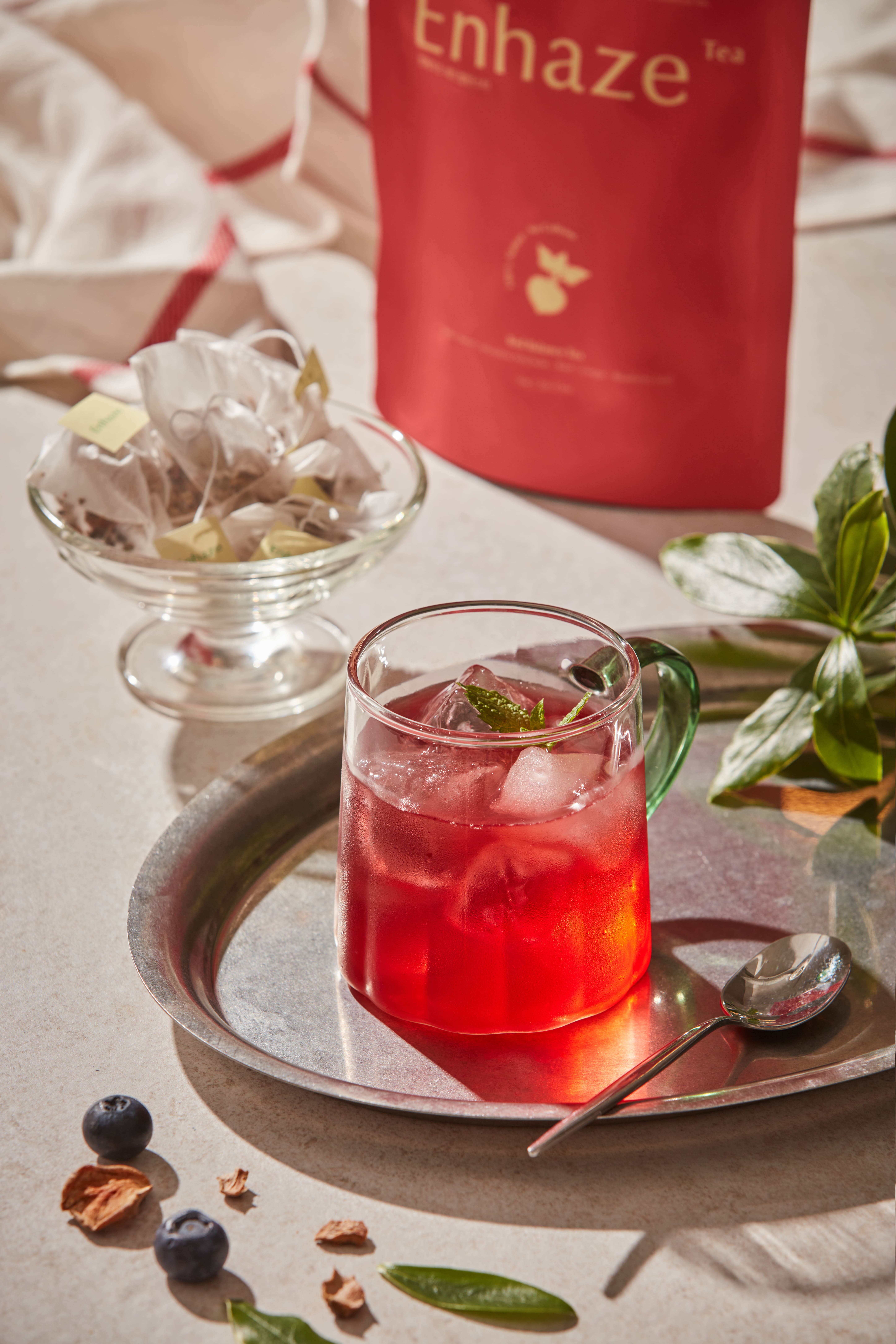 Enhaze 앤헤이즈 레드밸런스티, 식후 체내 당 조절, 돼지감자, 여주, 비트, 무카페인차 1팩