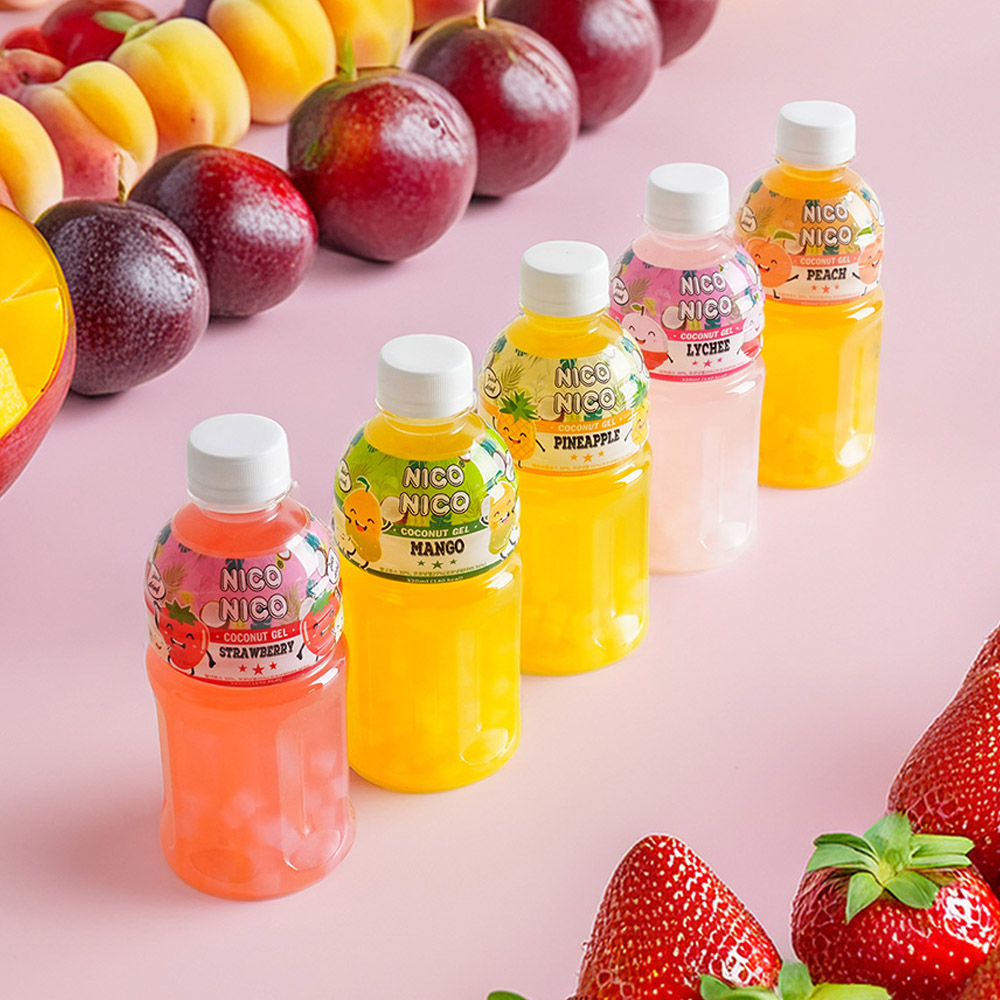 니코니코 코코넛 젤리 과일 주스 320ml (딸기,리치,망고,복숭아,파인애플)