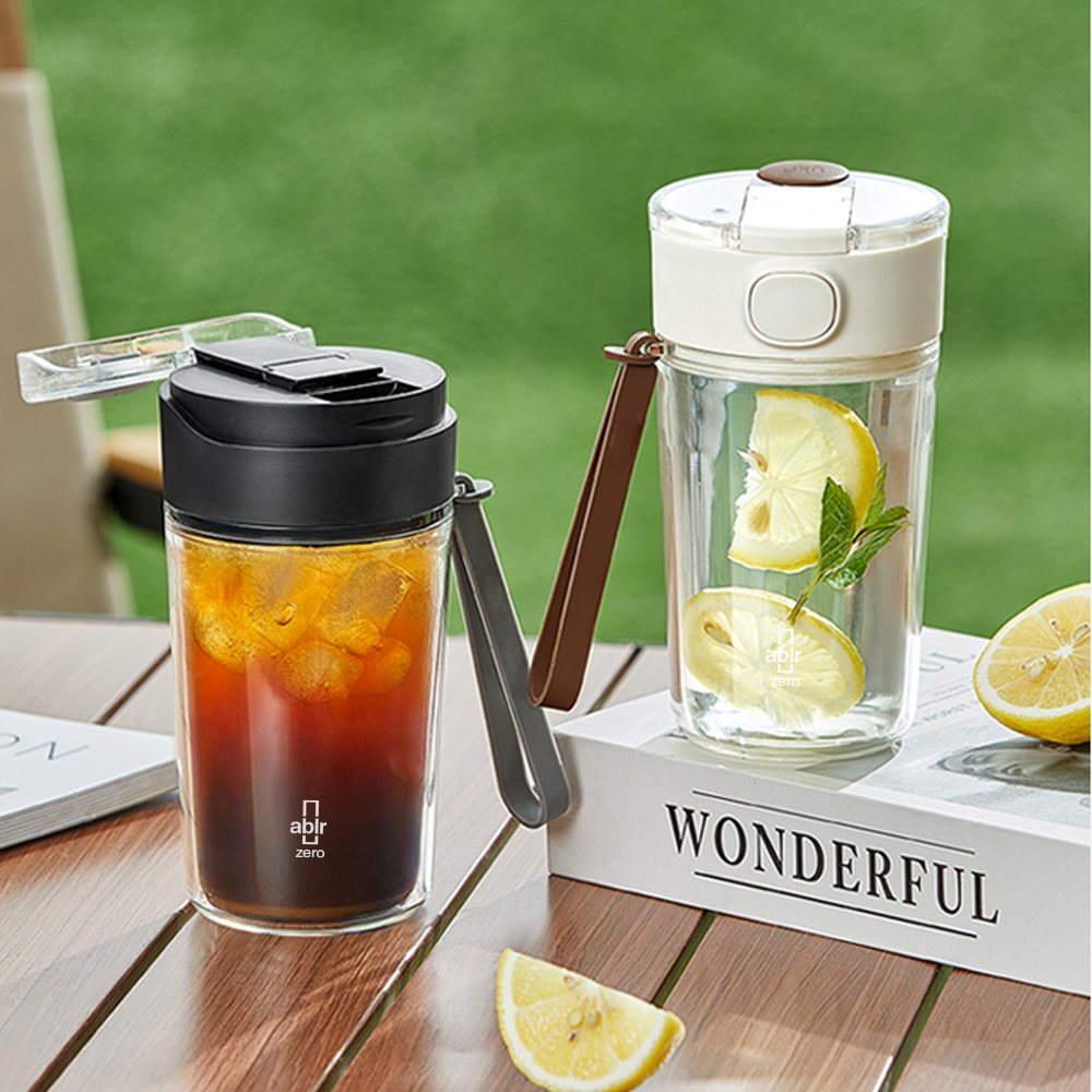 아블러 제로 강화유리 이중 투명 텀블러