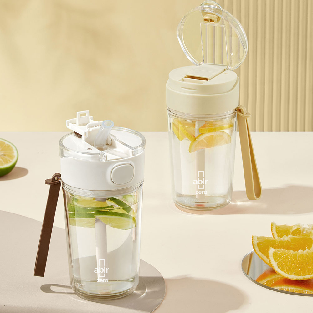 아블러 제로 강화유리 이중 투명 텀블러