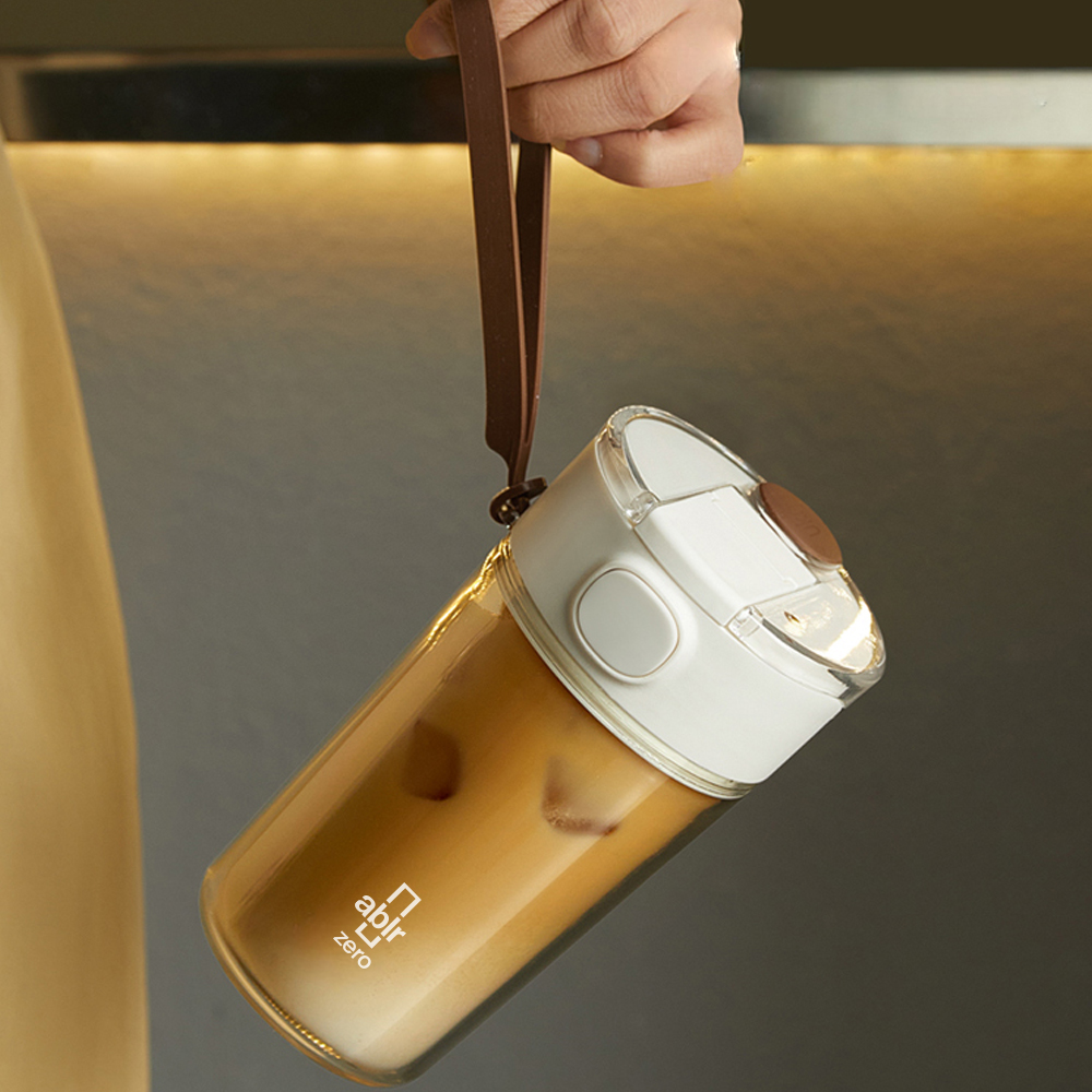 아블러 제로 강화유리 이중 투명 텀블러