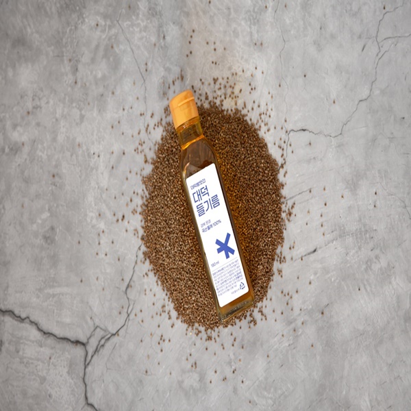 저온 맑은 국산 들기름 180ml