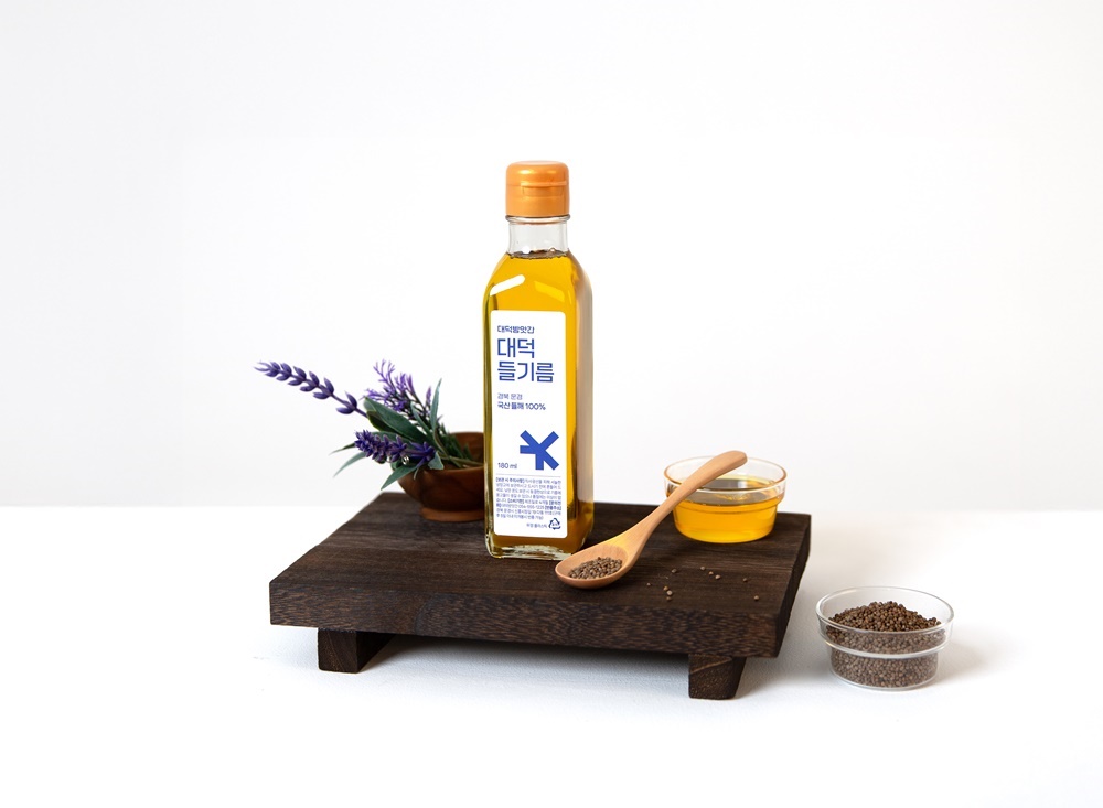 저온 맑은 국산 들기름 180ml