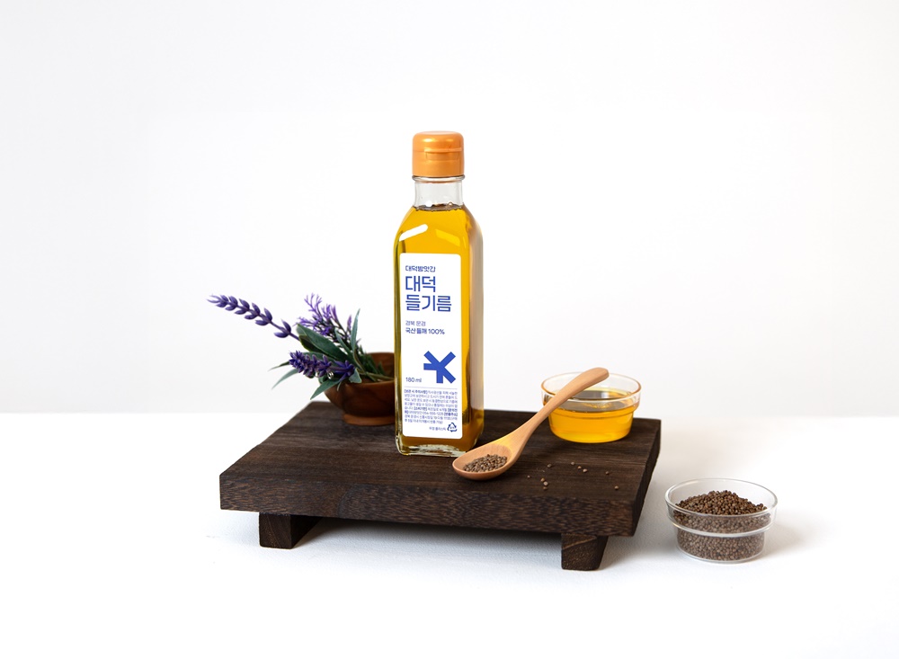 저온 맑은 국산 들기름 180ml