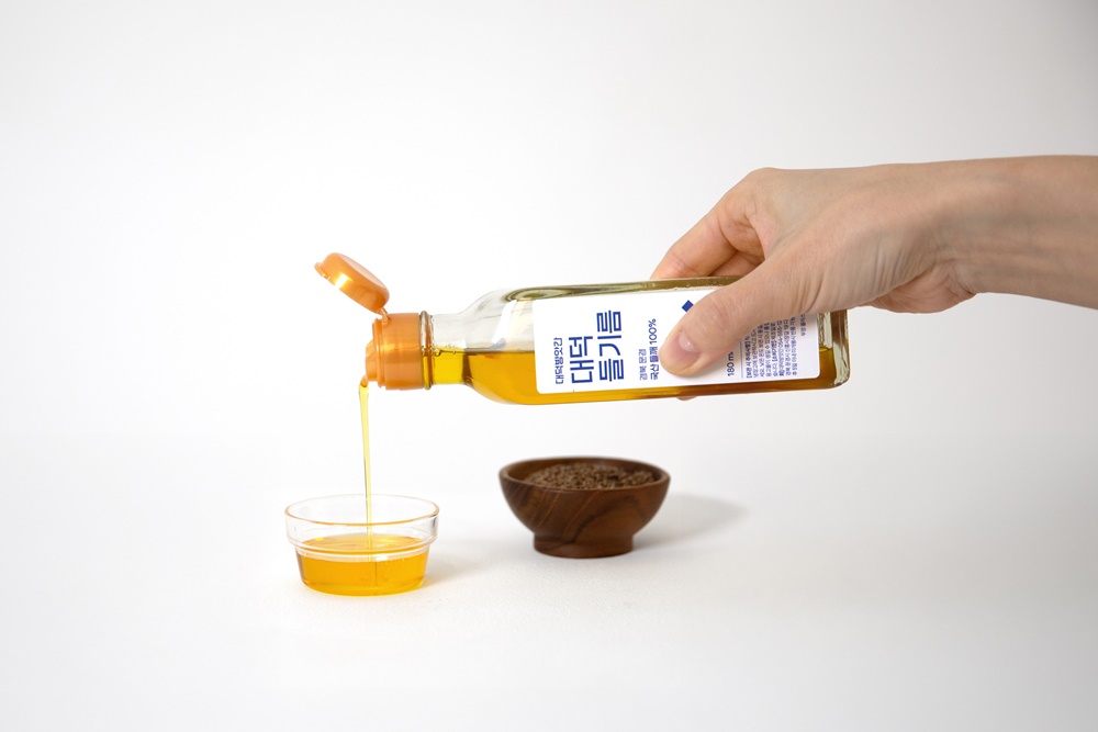 저온 맑은 국산 들기름 180ml