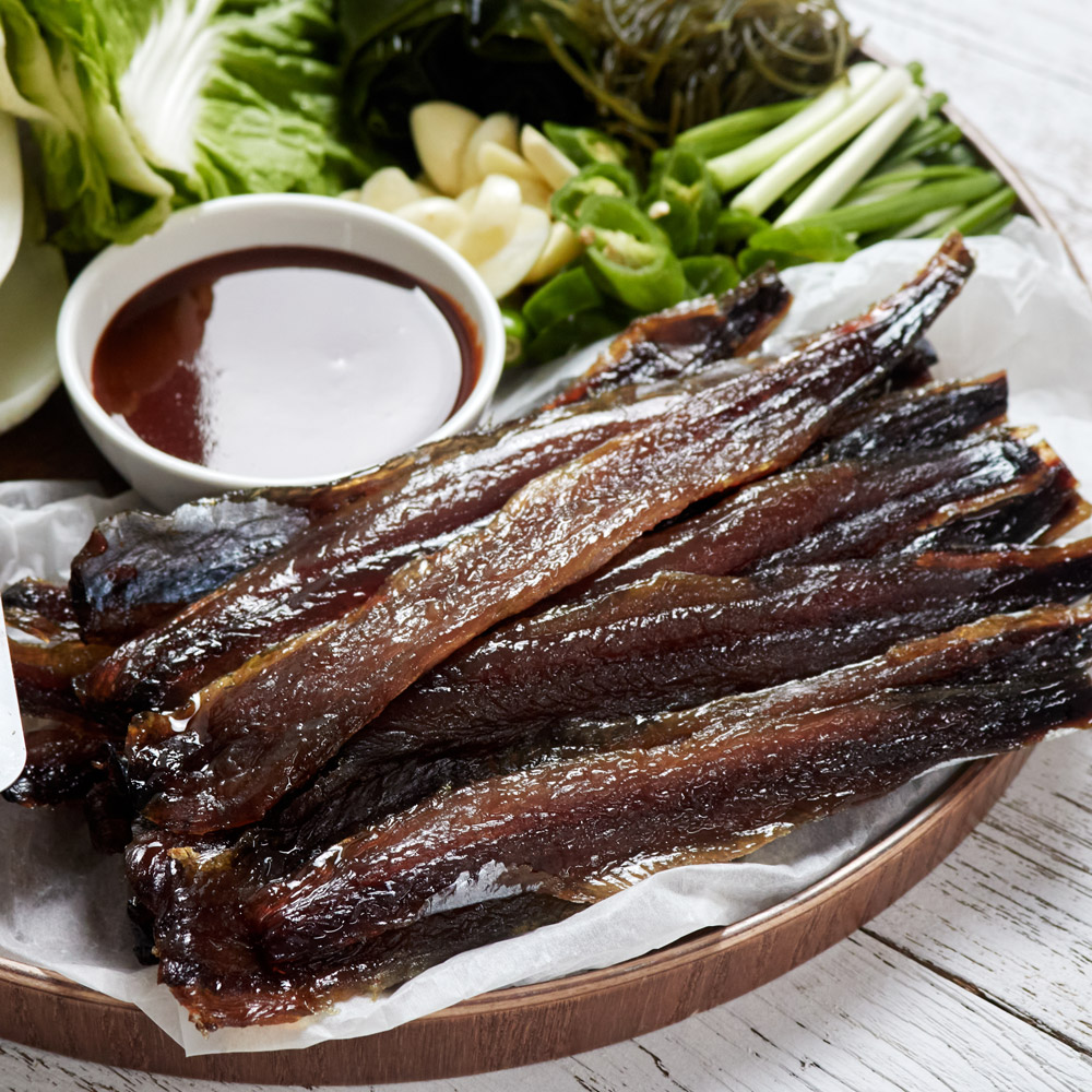 포항 구룡포 꽁치 손질 과메기 5미 10미 야채세트