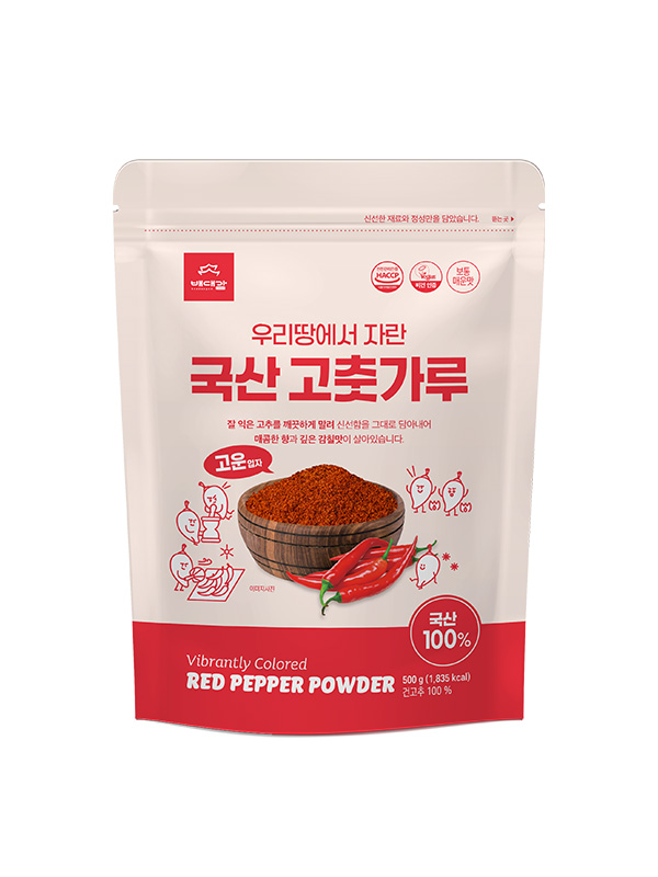 [20% 쿠폰] 국산 고춧가루 (고운, 500g)