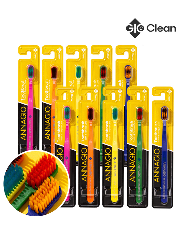 [지오클린] 안나지오 충치 구취제거 칫솔 치약 / 국내외 최초, 혀클리너 겸용 구취제거 기능성