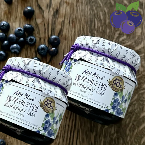 블루베리콩포트 국내산 블루베리 90% 스프레드 저당잼