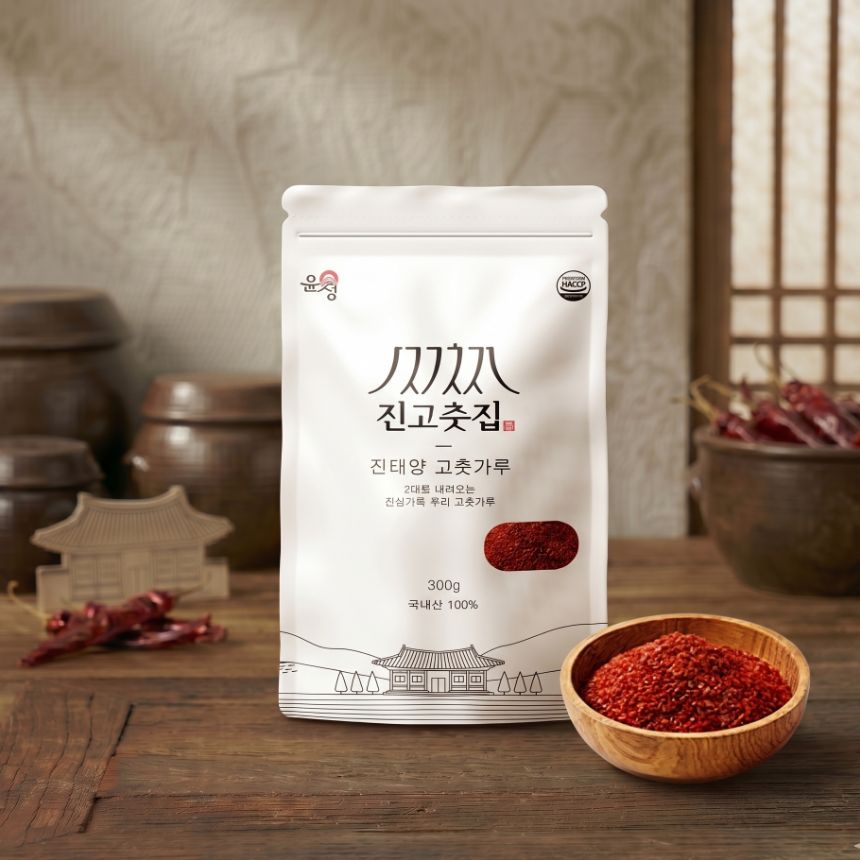국산 햇고춧가루 태양초 매운맛 청양고춧가루 300g
