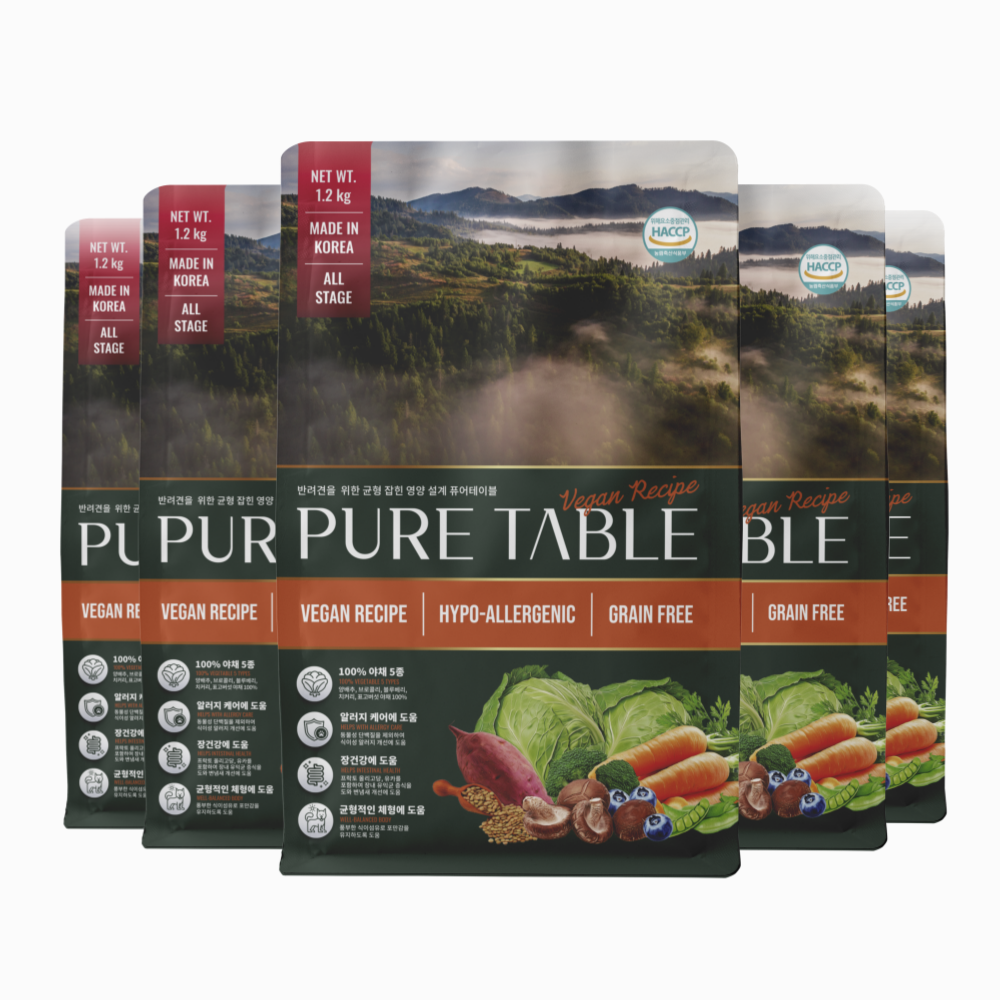 퓨어테이블 비건레시피 소프트사료 1.2kg