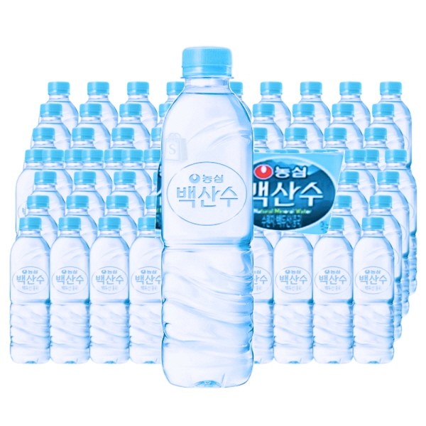 백산수 무라벨 생수 (500/330MLX40/80병) 샘물