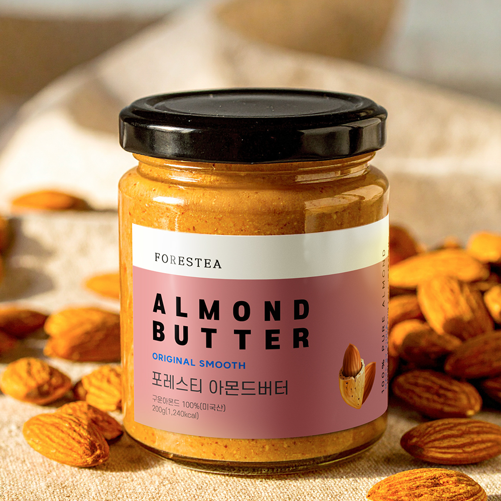 유리아 국내제조 무첨가 100% 아몬드버터 스프레드 200g
