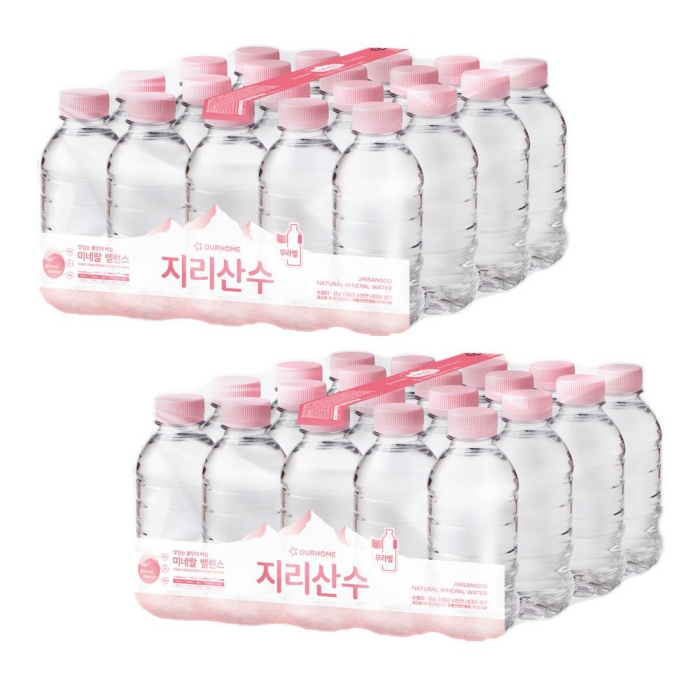 아워홈 지리산 (500/330mlx40병/80병) 핑크 에디션 생수 샘물