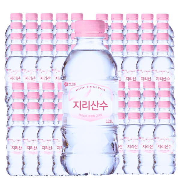 아워홈 지리산 (500/330mlx40병/80병) 핑크 에디션 생수 샘물