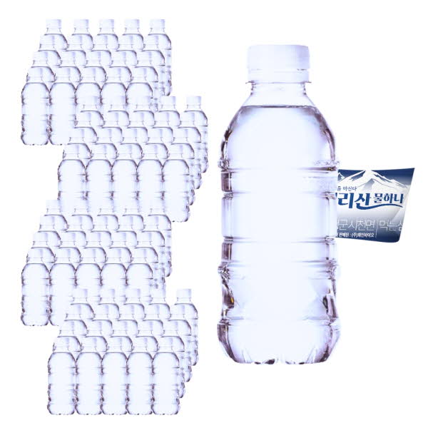 지리산 물하나 무라벨 생수 (500/330mlx40병/ 80병) 샘물