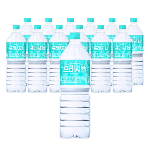프레시웰 PH8.2약알칼리수 생수 (2Lx12/24개) 샘물