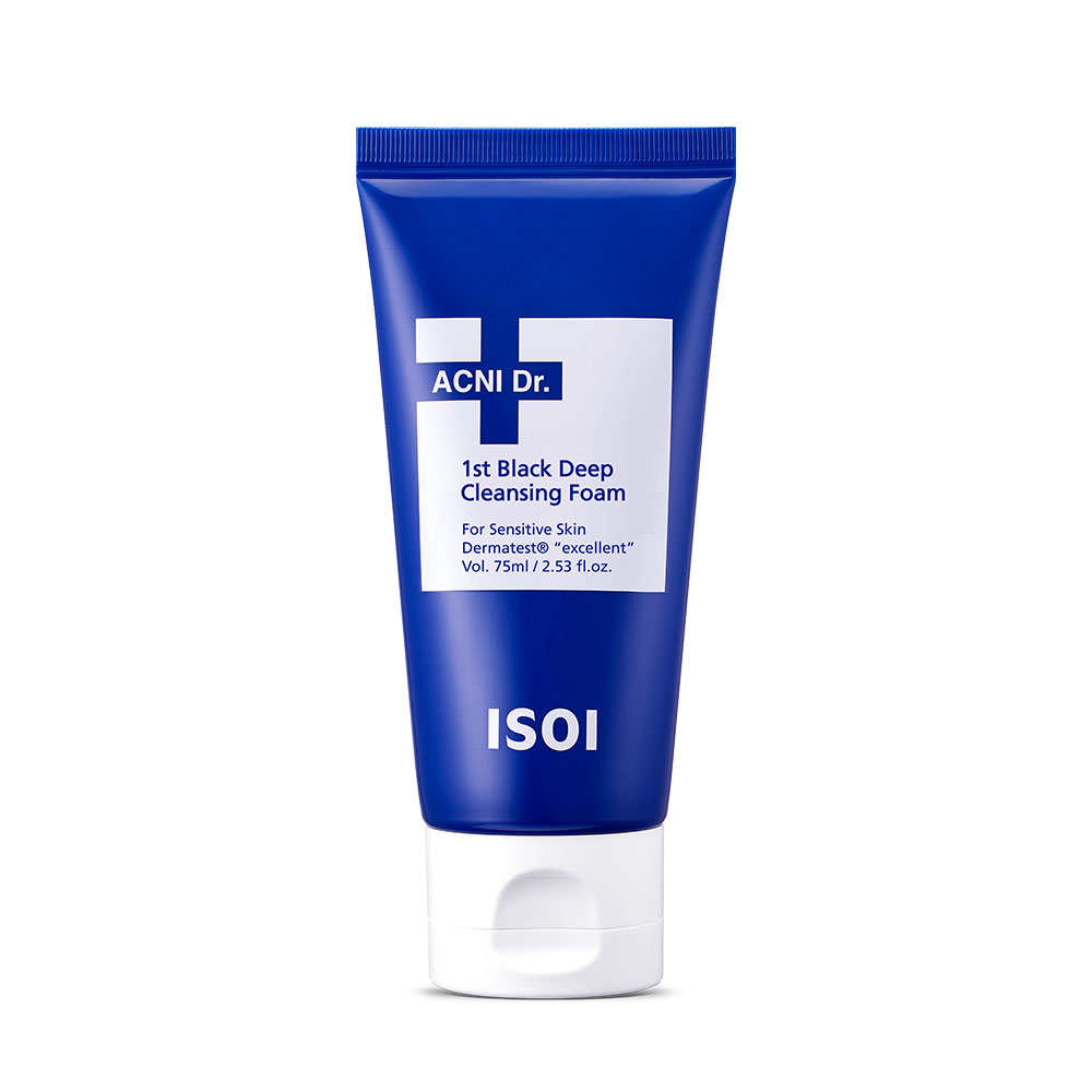 아이소이 아크니 닥터 퍼스트 블랙 딥 클렌징 폼 75ml