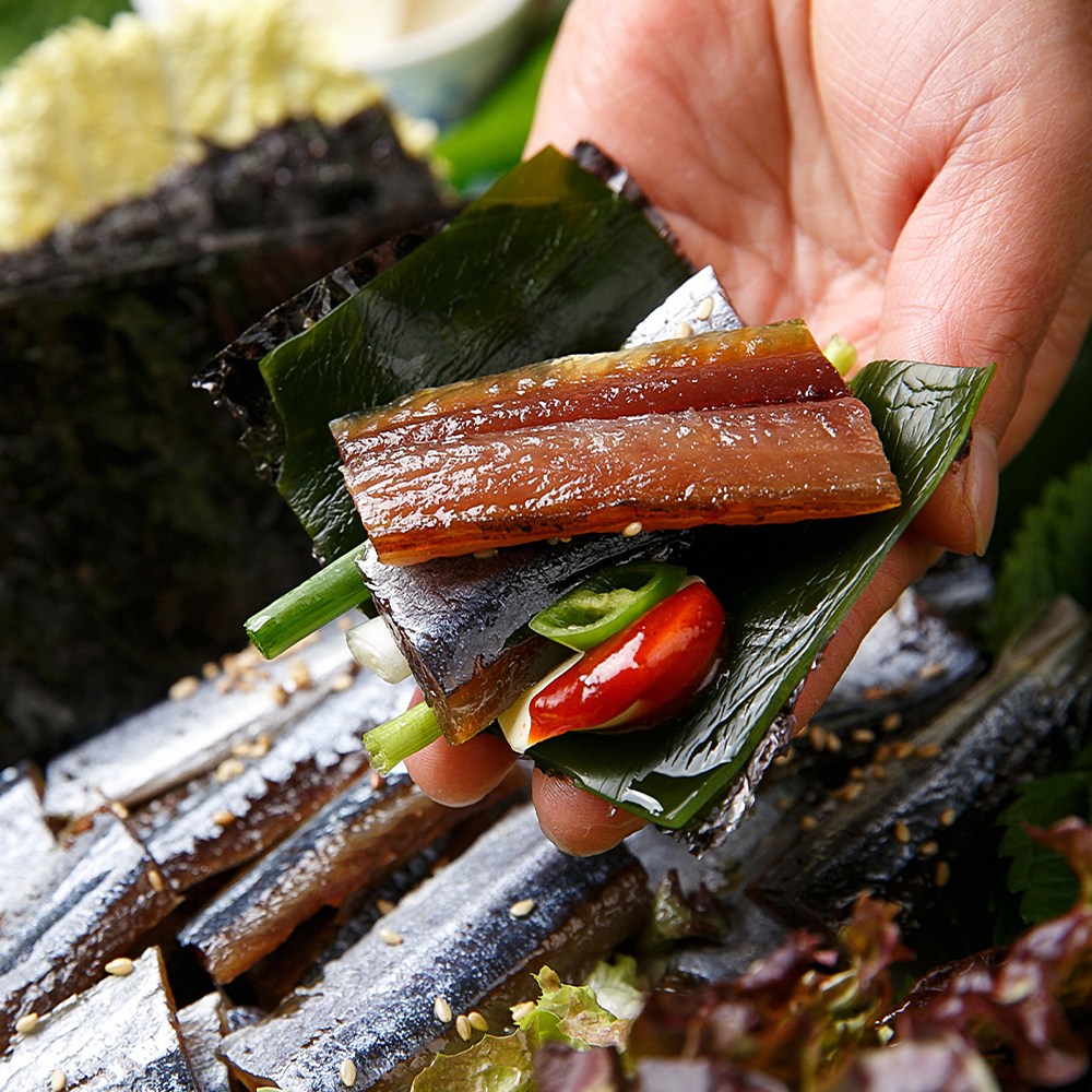 산지직송 햇 손질 과메기 야채세트 해초 손질 꽁치 청어