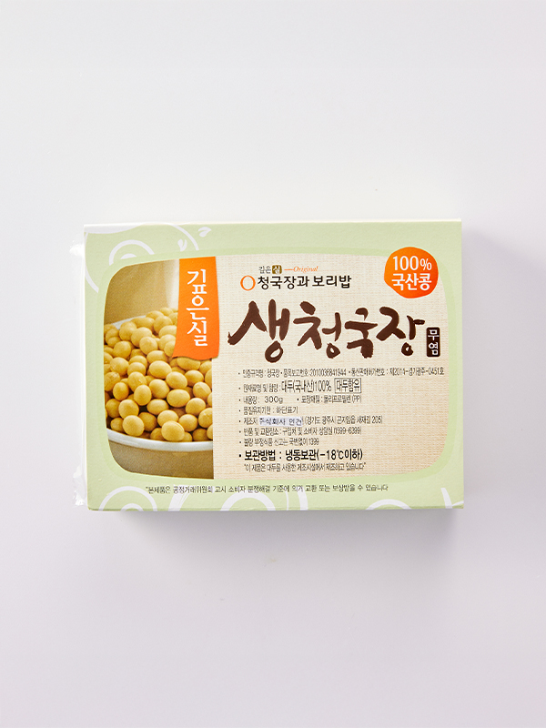 [입점특가] 국산콩 무염 생청국장(300g)
