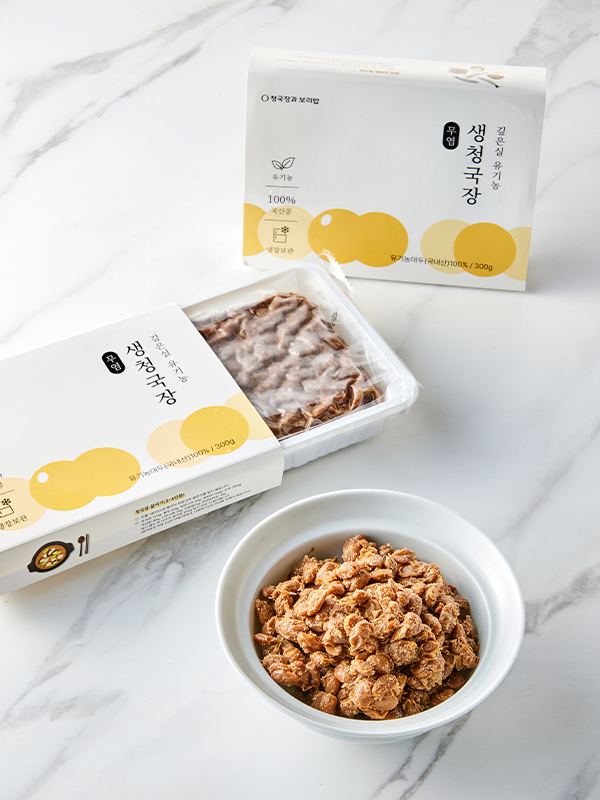 [입점특가] 유기농 국산콩 100% 무염 생청국장(300g)