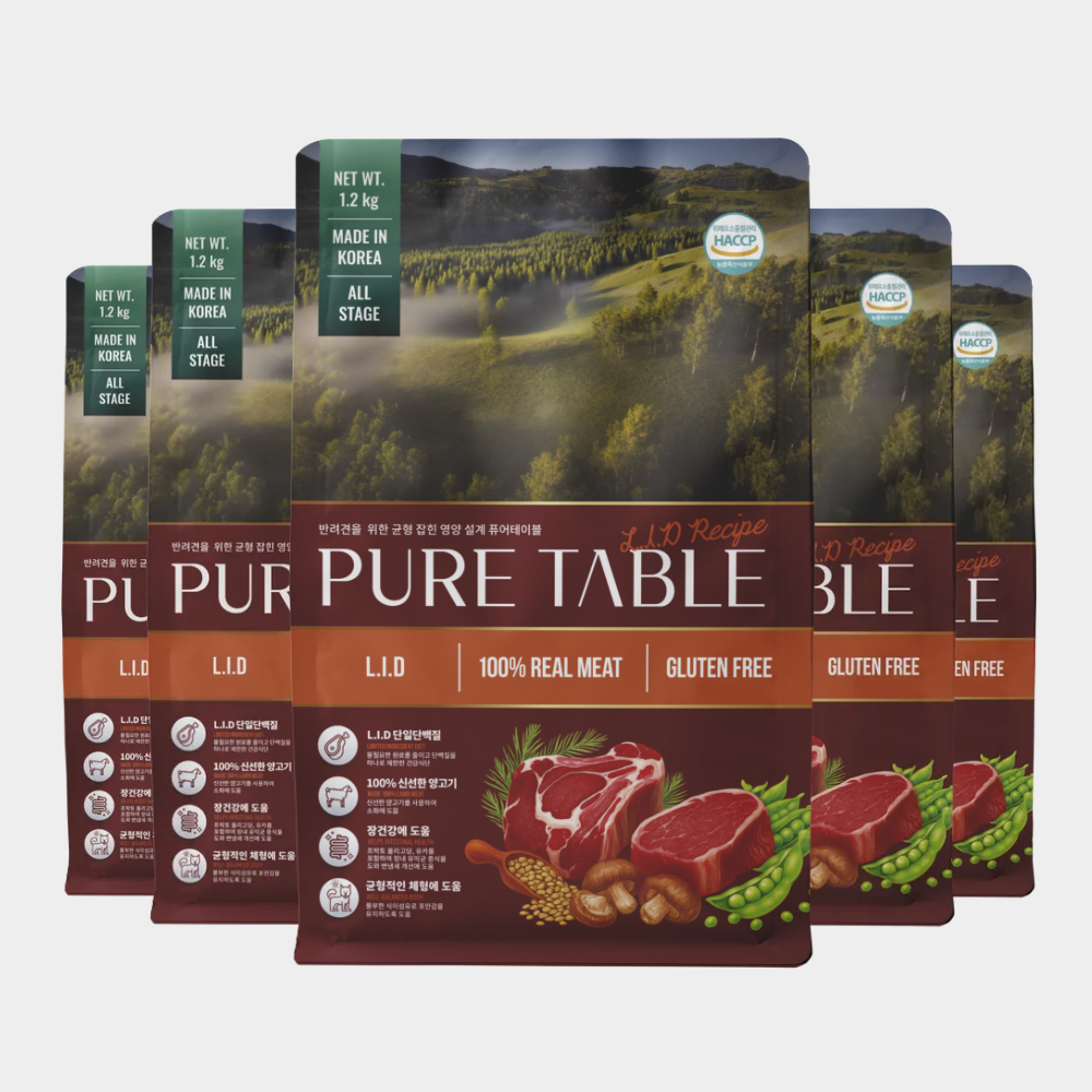 퓨어테이블 양고기레시피 소프트사료 1.2kg