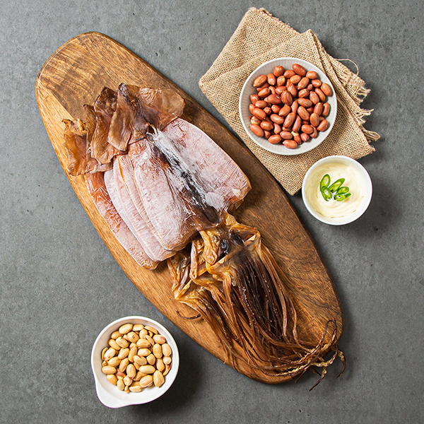 [햇땅] 마른오징어 국내산  말린 건조 캠핑 안주 300g 이상 택1