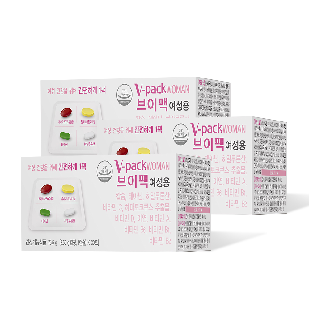 안국약품 브이팩 종합 비타민 여성용 1박스 3g x 30포
