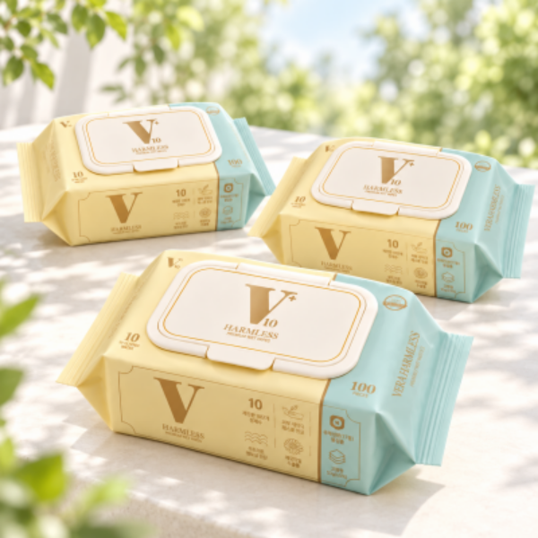 [VERA] 베라 무해력 물티슈 100매x20팩/8팩 (평량53g 200x 150) 아기물티슈 유아물티슈