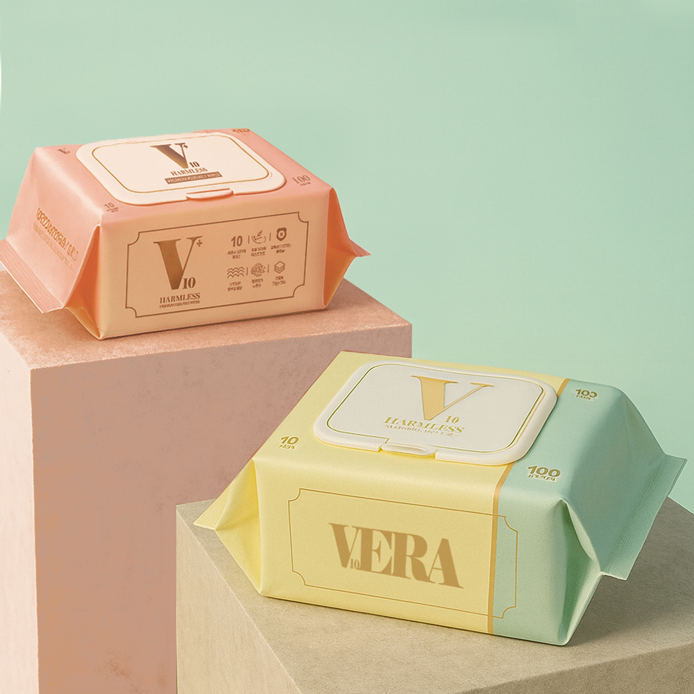 [VERA] 베라 무해력 물티슈 100매x20팩/8팩 (평량53g 200x 150) 아기물티슈 유아물티슈