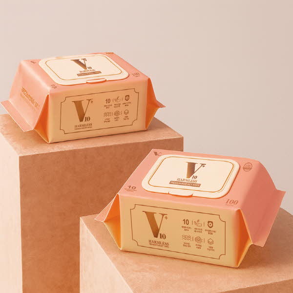 [VERA] 베라 무해력 +플러스 물티슈 100매x20팩/8팩 (평량55g 220x150) 아기물티슈 유아물티슈